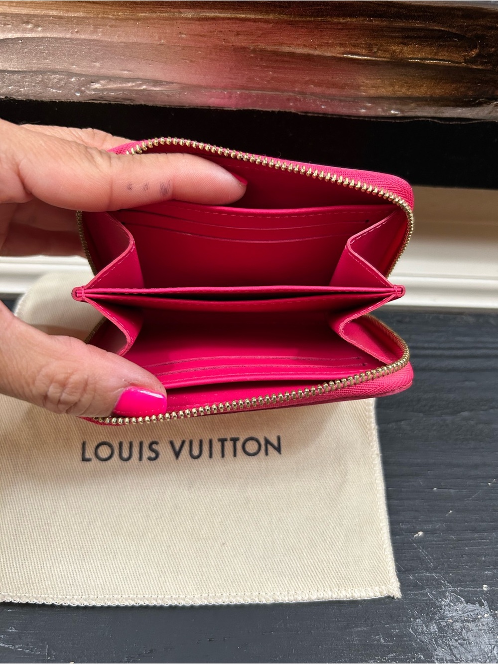 Louis Vuitton Monogram Vernis Zippy Coin/Card Purse - Picture 4 of 5
